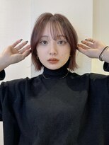 ロンドアベニール 北千住(Lond avenir)&nbsp;ミニウルフレイヤーカット顔周り前髪韓国ショートボブ/北千住