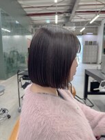 ソピ バイ インビテーション(sopi by invitation)&nbsp;暗めカラーでパツっとこっくりボブ！