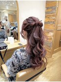 ポニーテール風ハーフアップ/ヘアセット/ハーフアップ