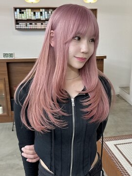 リヴ ウメダ(LIV umeda) ピンクカラー/レイヤーカット/ケアブリーチ/ダブルカラー/梅田