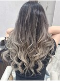 バレイヤージュシャドールーツレイヤーカットイルミナカラー堺東