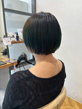 ヘア ルーナ バイ アプリーレ(hair lune by Aprire) 30代40代50代透明感カラー×大人可愛いコンパクトミニボブ