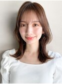 前髪レイヤーカット似合わせカット薄めバング愛され艶感美髪