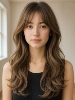 ノラキチジョウジ(NORA KICHIJOJI)&nbsp;透明感×柔らかブラウンカラーの抜け感くびれレイヤーカット