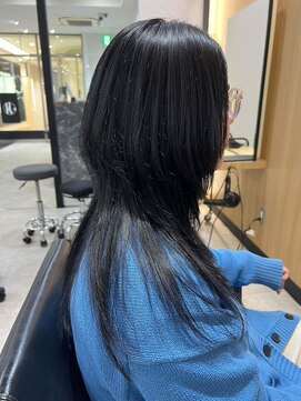 レム 仙台店(L.E.M) 【ロングウルフ/透け感ブラック】