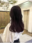 冬トレンド◎暖色カラー×レッドブラウンのレイヤー艶ロング
