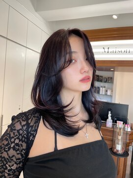 ロンドリメゾン 原宿(Lond re Maison.) オリーブグレー/グランマッシュ/ココアベージュ/レイヤーカット