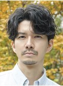 ルーズシャドウパーマセンターパート