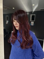 ジェリカヘアー サンフラワー通り(Jlica hair)&nbsp;ブリーチなしボルドーカラーで乾燥に負けない艶髪に。