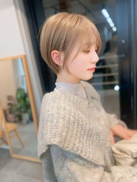 サンドパールス 仙台店(sand PALCE) 髪質改善/大人ガーリー/似合わせカット/ショートボブ前髪/仙台