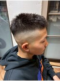 スキンフェード×男前黒髪ベリーショート