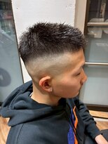 ヘアーショップ エヌアンドエー 越谷店(hair shop N&A) スキンフェード×男前黒髪ベリーショート