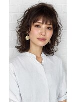 ハーツ 神保町(HEARTS)&nbsp;パーマ風ミディアムヘア