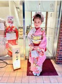 七五三★７歳着付け、日本髪ヘアーメイク　レンタル可能