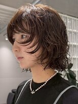 テクネ 天神大名(techne)&nbsp;天神顔周りレイヤーカットミディアムボブパーマレイヤーパーマ