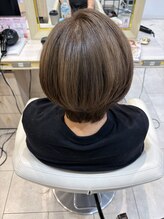アッシュ 仙川店(Ash)&nbsp;【肌くすみを飛ばす・白髪ぼかし】大人の艶ベージュショート仙川