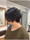 可愛すぎない丸みショート