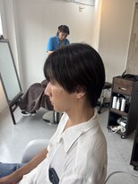 メンズカット バイ ソイクフ(メンズカット by SOY-KUFU)&nbsp;長め襟足で作る中性的シースルーマッシュヘアスタイル