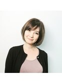 ナチュラルボブハイベージュグラ