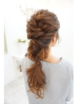 ヘアアンドメイクジップ恵比寿 (Hair＆Make ZIP)&nbsp;カジュアル編み下ろし　ヘアセット
