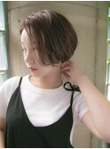 かきあげショートボブ