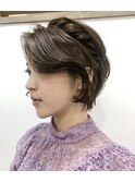 小顔ショート＋簡単ヘアアレンジ