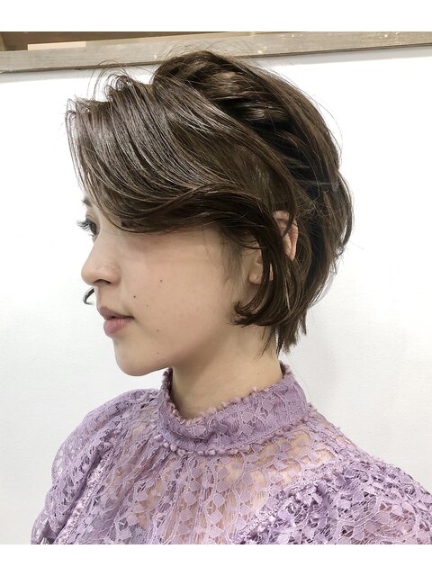 小顔ショート＋簡単ヘアアレンジ