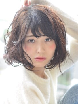 ルートエー(ROUTE a) 【ROUTEa】イルミナカラーで仕上げる透明感抜群ルーズボブ