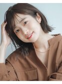 外ハネボブ×束感ショート×シースルーバング×フレンチガーリー