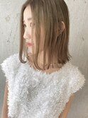 【stylist 園田】柔らかベージュでナチュラルストレート