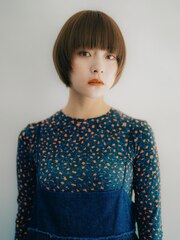 《Agu hair》マッシュショートボブ　丸みショート1