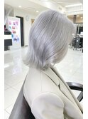 ～シルバーカラー　くびれボブ～【Ria 大阪 梅田】