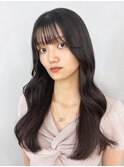 韓国風レイヤー_グレージュカラーボブウルフ_ba422121