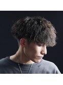 ツイストパーマ／ショートマッシュ