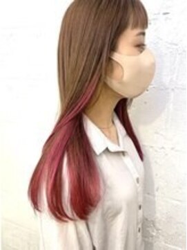 ヒート バイ アンカットラウンジ 渋谷(HEAT by UNCUT&LOUNGE) ☆ピンクインナーカラー/ダブルカラー/ケアブリーチ