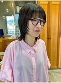 顔まわりウルフ