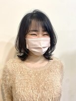 トータルビューティーサロン プリエ(prier) ミディアムレイヤーカット/ステップボーンカット/艶髪/暗髪