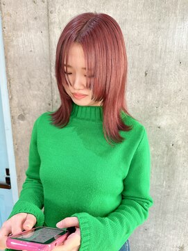 ヌイ 横浜(nui) ブリーチ1回 、ピンクベージュ