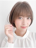 ★大人可愛い30代40代50代小顔ハンサムショートボブウルフカット