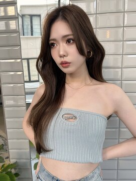 リリー(Lilley) 【lilley 稲永麻衣】ダブルカラー+ロングヘア+顔まわり+韓国ヘア