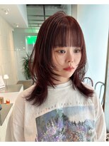 シキ オルガン 大宮(siki ORGAN)&nbsp;ウルフレイヤー 顔周りレイヤー ラベンダーオレンジ