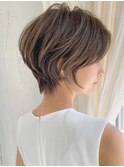 ショートボブ髪型30代40代50代前髪あり前髪なし面長丸顔【倉田】