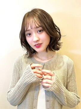 ロンド レグリーズ 立川(Lond leglise) ミニボブレイヤー/レイヤーカット/グレーブラウン/顔周り/立川