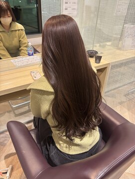 ファースト 仙台店(first) 黒髪 ボブルフ ネビージュ 小顔 ワンレン 髪質改善 前髪