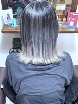 ブレイズヘアー(BLAZEhair) 【明るさ更にUP】ホワイトバレイヤージュ×ブリーチ3回