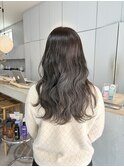 【ブリーチなしアッシュグレー】