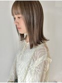 ブリーチなしダブルカラー"ブラウンベージュ"