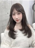 上品可愛い◇韓国くびれヘアショコラグレージュ