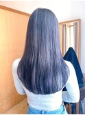 Say.ロングレイヤーヘーゼルグレージュオリーブグレー暗めカラー