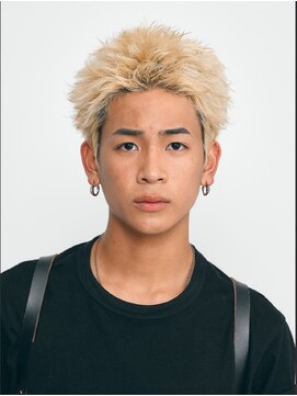 フィフス トウキョウ (fifth TOKYO) 渋谷スパイキーショートブリーチWカラーメンズヘアアップバング